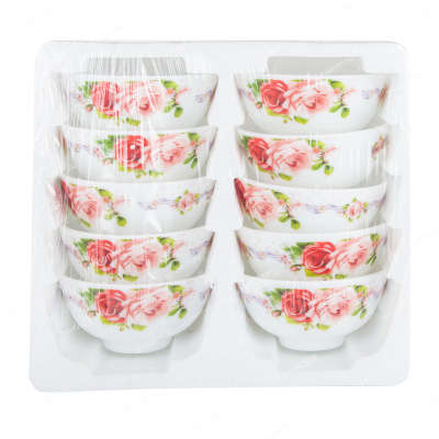 Набор салатников стеклокерамика 10пр Стефани (уп.12)