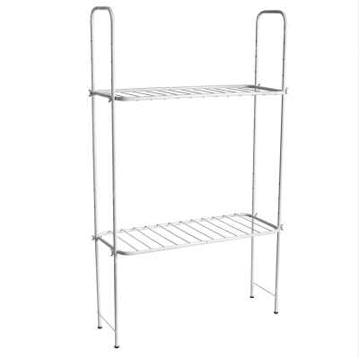 Этажерка для рассады на подоконник (окраш.металл, 2полки) (h=1м длина 59см глубина 23см)