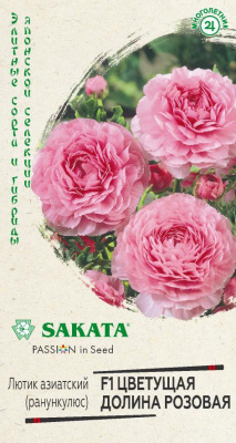 Лютик Цветущая долина розовая (ранункулюс) 3шт