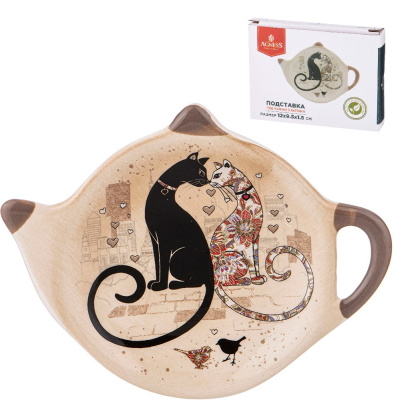 Подставка под чайные пакетики Парижские коты