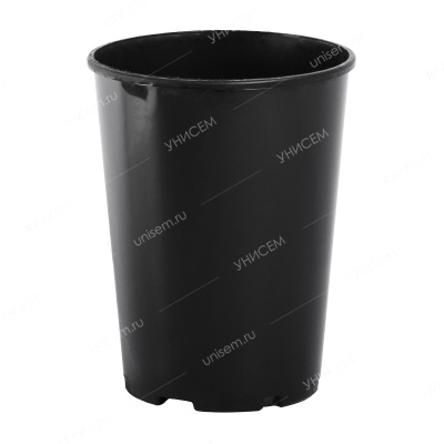 Горшок для рассады 3л d-160, h-205 под розы (100шт) черный