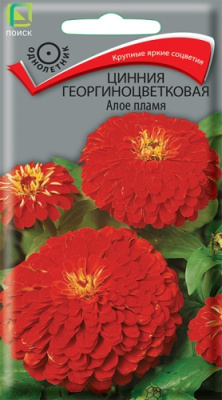 Цинния Алое пламя 0,4г