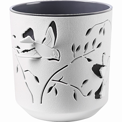 Кашпо Колибри 2,5л Белый/Антрацит (уп.24)