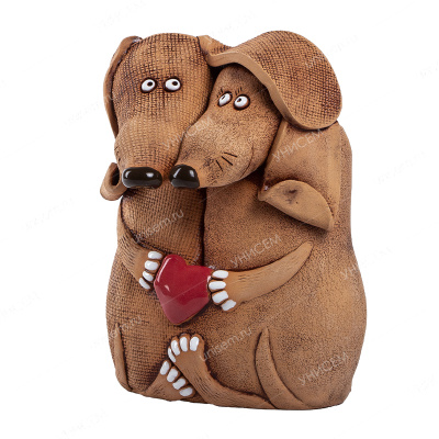 Кашпо Влюбленные таксы 1,2л 16*12*20