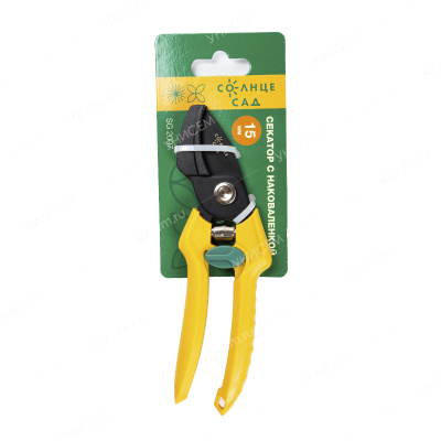 Секатор садовый с наковаленкой "Солнце Сад" SG 2007