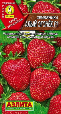 Земляника Алый огонёк 10шт крупн.рем.