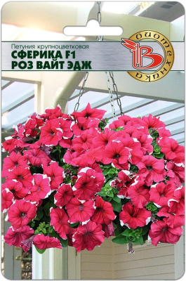 Петуния Сферика Роз Вайт Эдж 10шт