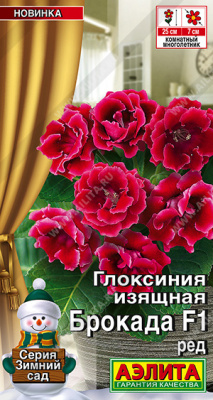 Глоксиния Брокада ред 5шт