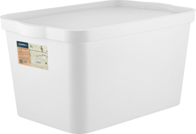 Ящик для хранения Trendy 24л 45,2х29,8х24,4см белый (уп.5)