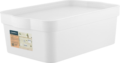 Ящик для хранения Trendy 6л 32х21,1х11см белый (уп.10)