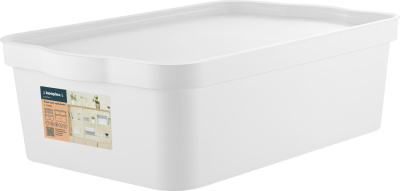Ящик для хранения Trendy 14л 45,2х29,8х14см белый (уп.8)