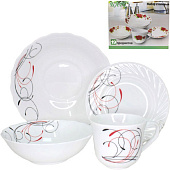 Сервиз столовый стеклокерамика 19пр (с кружками 360мл) Абстракция узор (уп.2)