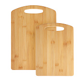 Доска разделочная, набор 2шт (28х20х0.9см, 33х24х0.9см) Гринвуд, бамбук