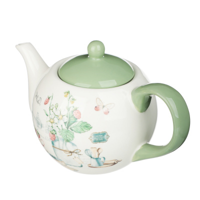 Чайник заварочный 900мл Земляника, керамика