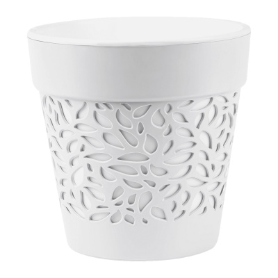 Кашпо Блоссом 8,3л Белый/Белый (уп.6)