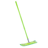 Швабра с насадкой из микрофибры на липучках, телескоп. ручка до 120см