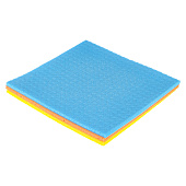 Салфетка из целлюлоза 15х15см, набор 3шт, 3 цвета (уп.36)