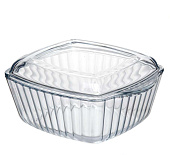 Форма для СВЧ 2,6л 254*254мм с крышкой