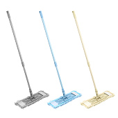 Швабра с насадкой из микрофибры Эконом, телескоп. ручка до 120см, насадка 50г
