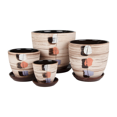 Набор горшков Трио из 4-х 0,4/1/2,5/5л