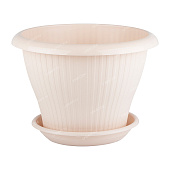 Горшок Гамма плюс 4,2л D25 пудра с поддоном (уп.20)