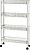 Этажерка Light 4-х секц 580х180х140 на колесиках, прямоугольная, белое облако (уп.10)