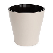 Горшок Лея 10л d270 h260 бежевый со вставкой (уп.8)