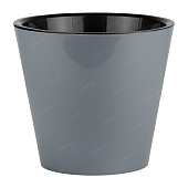 Горшок Rosemary 1,6л D160мм серый с дренажной вставкой (уп.16)