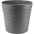 Кашпо Бархан 7,5л Серый жемчуг с дренажной системой (уп.12)
