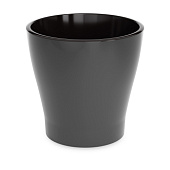 Горшок Лея 17л d320 h310 графитовый со вставкой (уп.3)