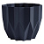 Кашпо Геометрия 3л Антрацит со вставкой (уп.12)