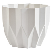 Кашпо Геометрия 3л Белый со вставкой (уп.12)