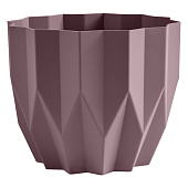 Кашпо Геометрия 2,2л Пыльная роза со вставкой (уп.24)