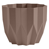 Кашпо Геометрия 2,2л Мокачино со вставкой (уп.24)