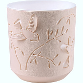 Кашпо Колибри 2,5л Пудра/Белый (уп.12)