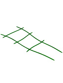 Решетка для растений 45х22см Зелёный прозрачный (уп.48)