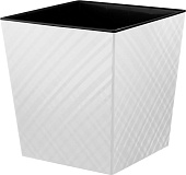 Горшок Manhattan CUBE 22л d301 h315 c дренажной вставкой 19л, белоснежный жасмин (уп.4)