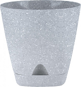Горшок Амстердам 8л D250 светлый камень с поддоном (уп.6)