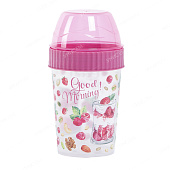 Контейнер для завтрака 440мл с декором, микс (уп.16)