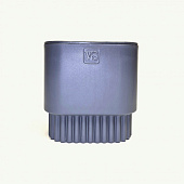 Горшок Бостон квадрат VipSet 5,5л d19,2 антрацит с дренажной системой (уп.6)