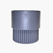 Горшок Бостон цилиндр VipSet 1,6л d13,7 антрацит с дренажной системой (уп.10)