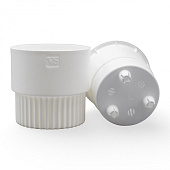 Горшок Бостон цилиндр VipSet 4,5л d19,3 белый с дренажной системой (уп.6)