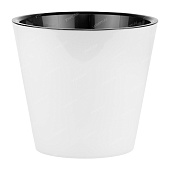 Горшок Rosemary 1,6л D160мм белый с дренажной вставкой (уп.16)
