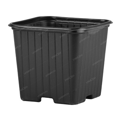 Горшок для рассады 0,43л 9*9*8 квадрат (1120 шт) КРАТНО 40