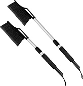 Щетка для снега автомобильнаяTechno телескопическая до 87см, со съемным скребком (уп.12)