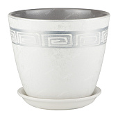 Горшок Бутон Меандр 1,7л 15см с поддоном (уп.6)