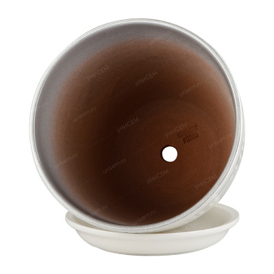 Горшок Бутон Меандр 1,7л 15см с поддоном (уп.6)