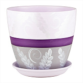 Горшок Бутон Ивуар 3,2л 18см с поддоном (уп.6)