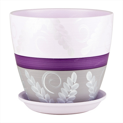 Горшок Бутон Ивуар 3,2л 18см с поддоном (уп.6)