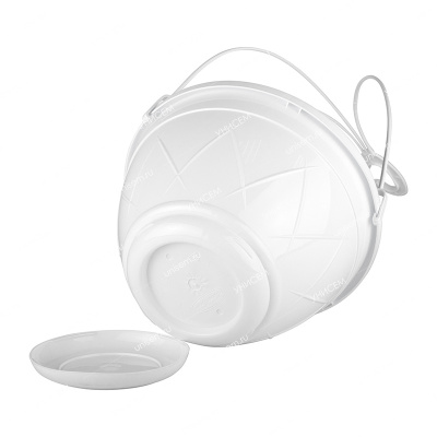 Горшок подвесной Лилия 2,5л 20*20*12 белый с подвеской (уп.40)